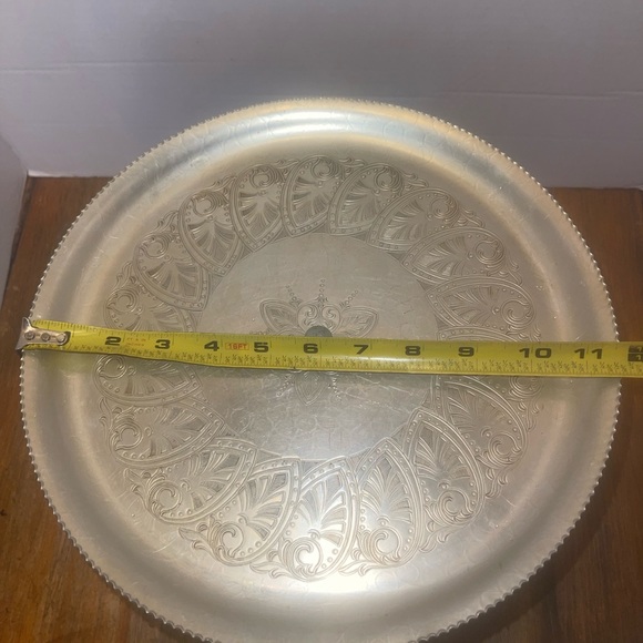 1950s Vintage Aluminum Tall Cake Stand Pedestal 8” Wilson Specialties - Picture 7 of 7